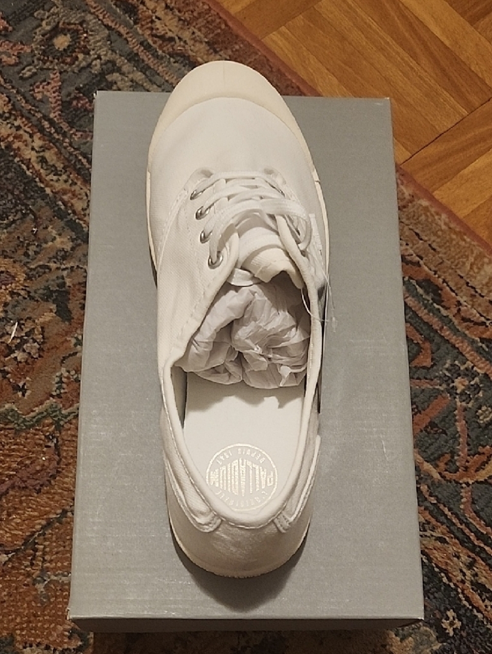Back to School Palladium Pallacite Sneakers White / Marshmallow W10 - Picture 3 of 4